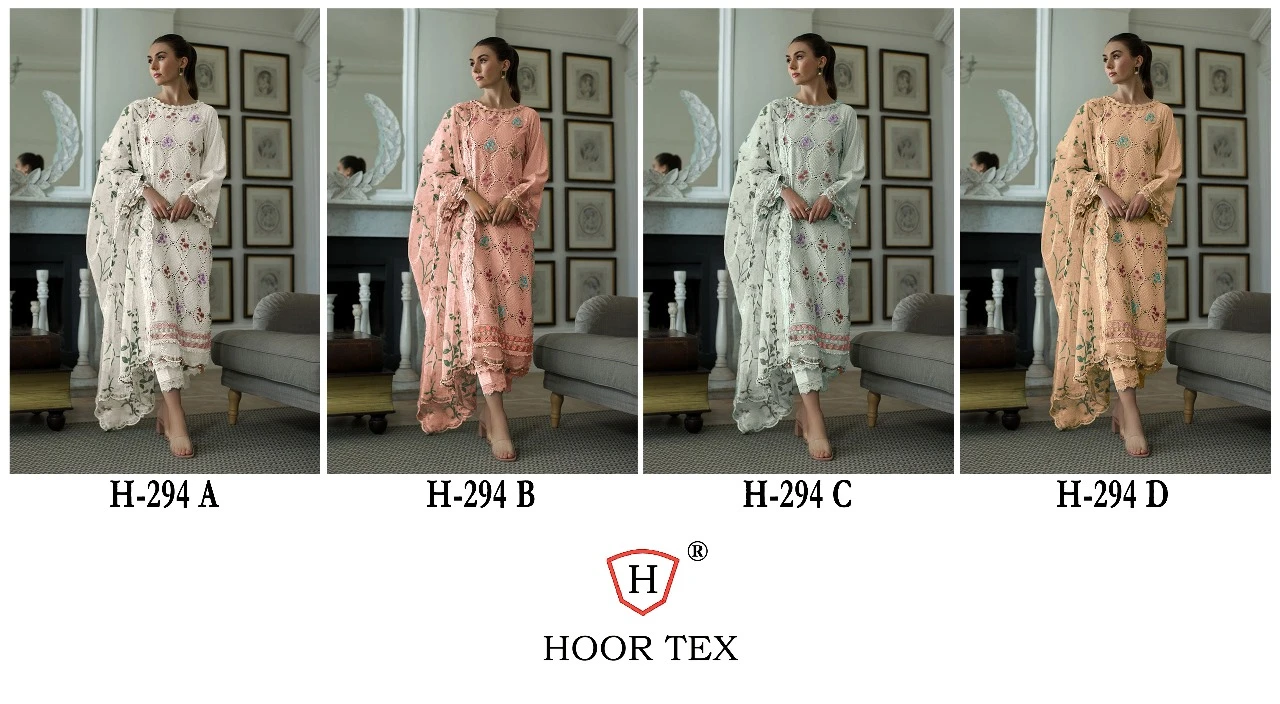 Hoor Tex H-294 Heavy Cotton Wholesale Pakistani Salwar Suit Catalog — Wholesale Salwar Suits, MPA wholesale from Surat — view 9